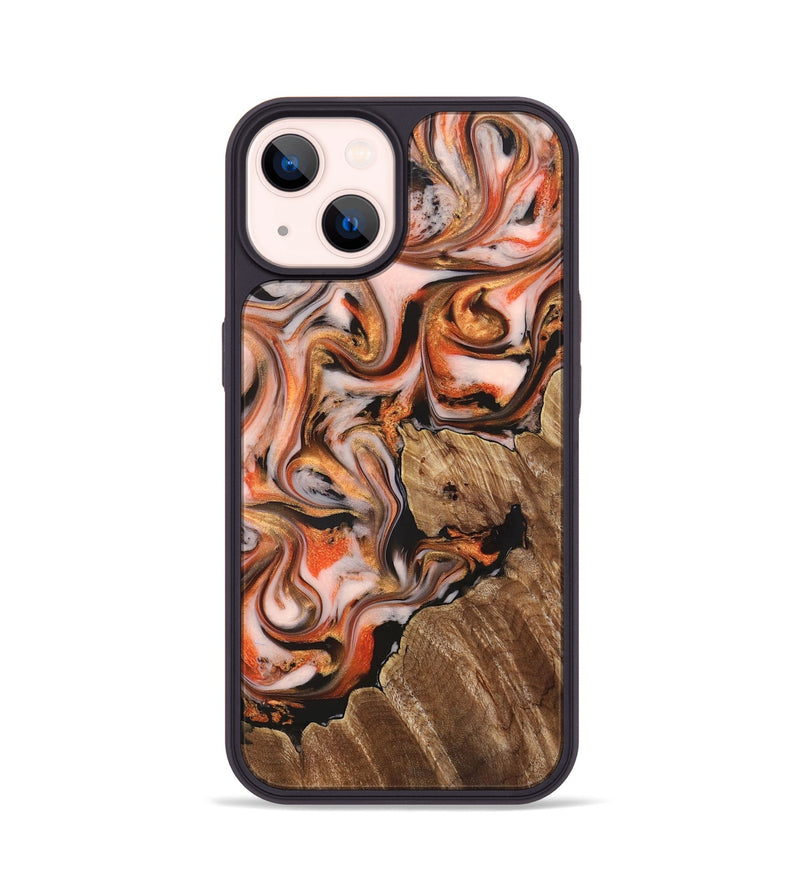 iPhone 14 Wood Phone Case - Averi (Red, 825366)