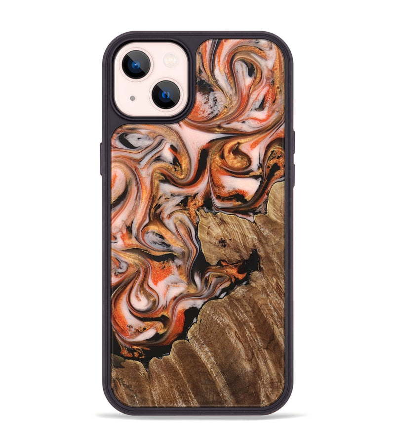 iPhone 14 Plus Wood Phone Case - Averi (Red, 825366)