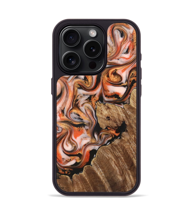 iPhone 15 Pro Wood Phone Case - Averi (Red, 825366)