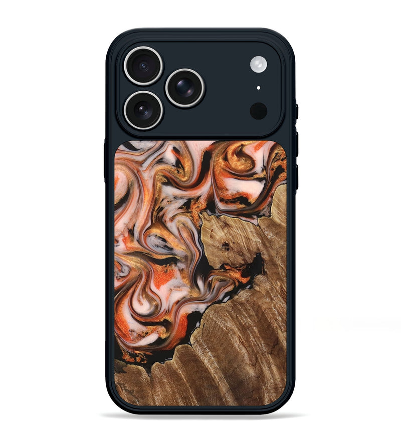 iPhone 17 Pro Max Wood Phone Case - Averi (Red, 825366)