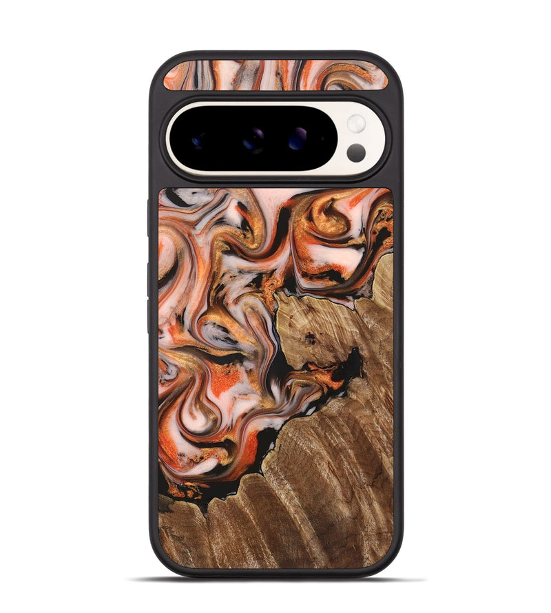 Pixel 9 Wood Phone Case - Averi (Red, 825366)