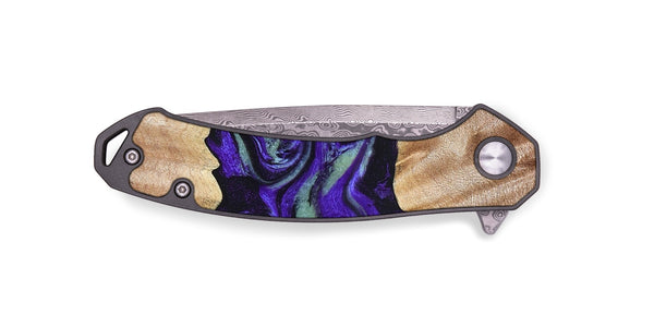 EDC Wood Pocket Knife - Anika (Purple, 825368)