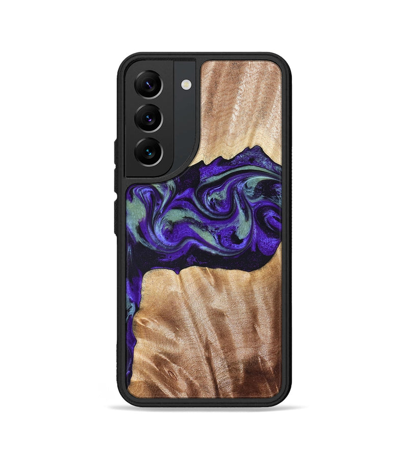 Galaxy S22 Wood Phone Case - Anika (Purple, 825368)