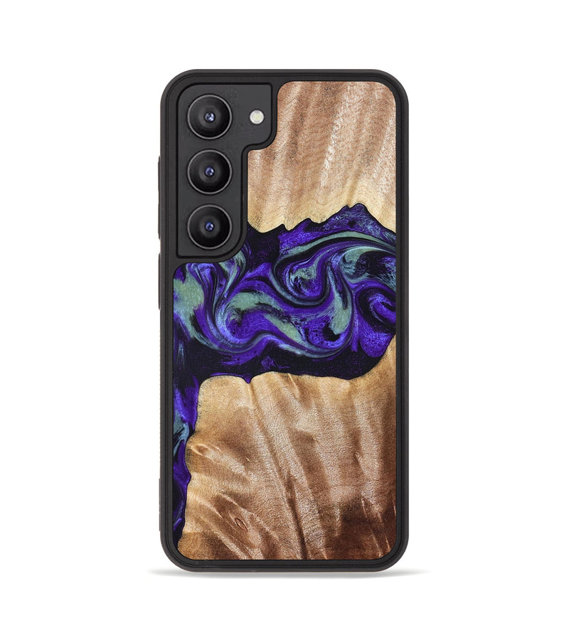 Galaxy S23 Wood Phone Case - Anika (Purple, 825368)