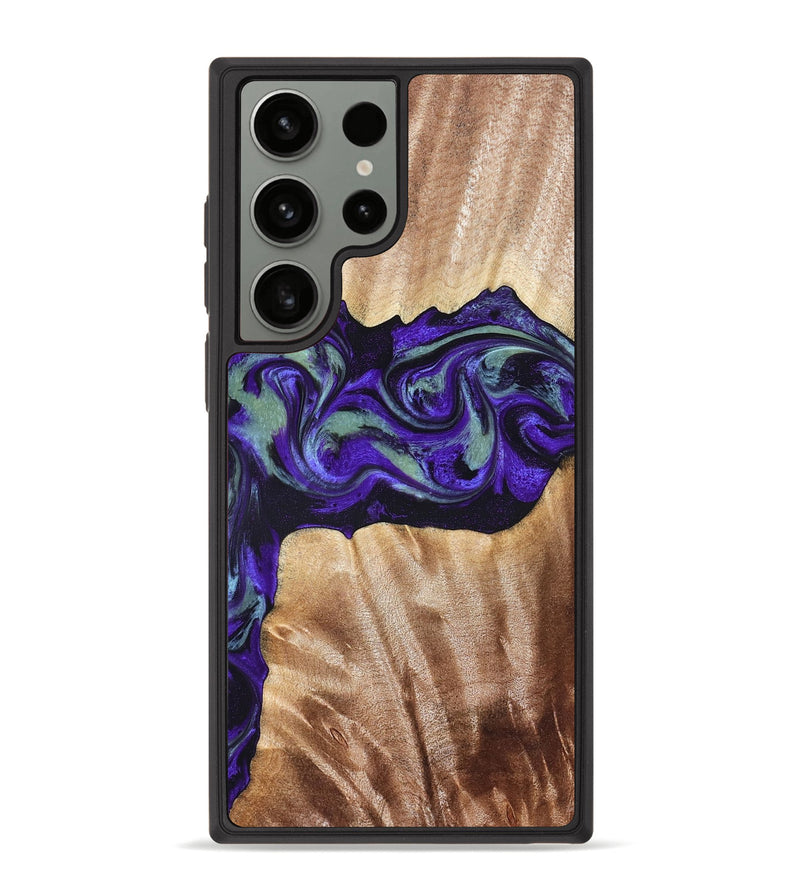 Galaxy S23 Ultra Wood Phone Case - Anika (Purple, 825368)