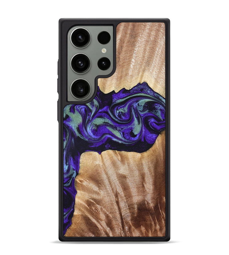 Galaxy S24 Ultra Wood Phone Case - Anika (Purple, 825368)