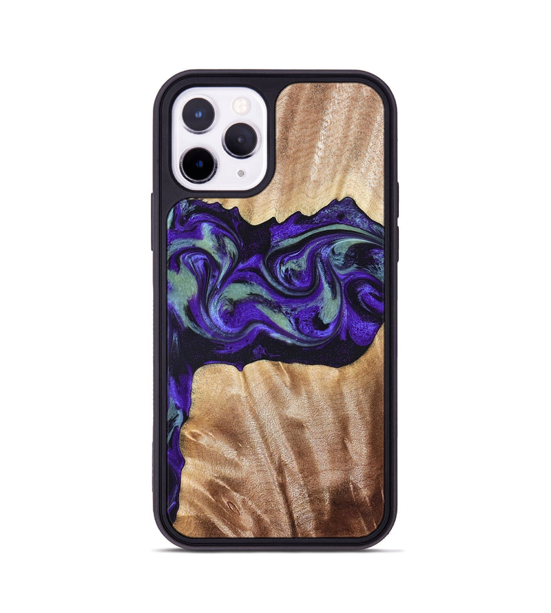 iPhone 11 Pro Wood Phone Case - Anika (Purple, 825368)