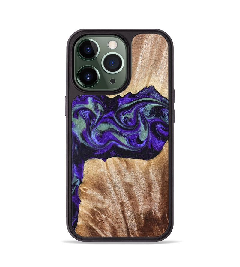 iPhone 13 Pro Wood Phone Case - Anika (Purple, 825368)