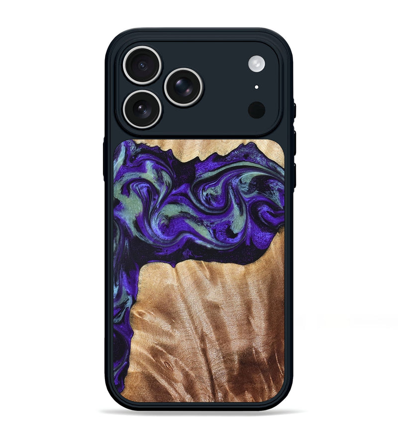 iPhone 17 Pro Max Wood Phone Case - Anika (Purple, 825368)