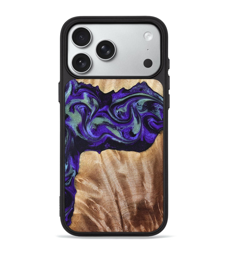 iPhone 18 Pro Max Wood Phone Case - Anika (Purple, 825368)