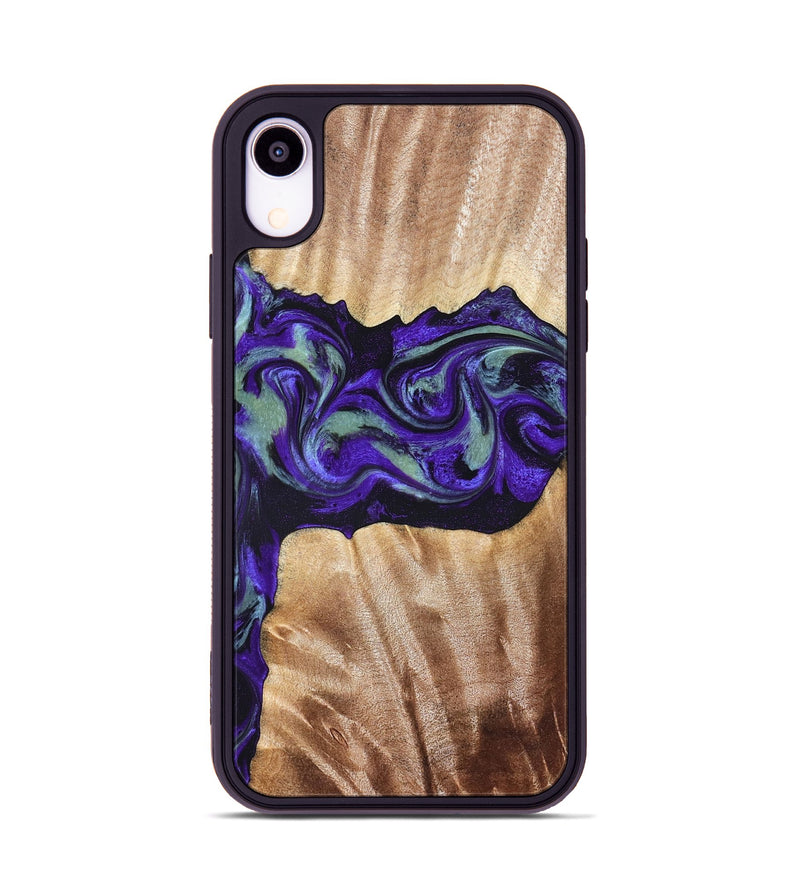 iPhone Xr Wood Phone Case - Anika (Purple, 825368)