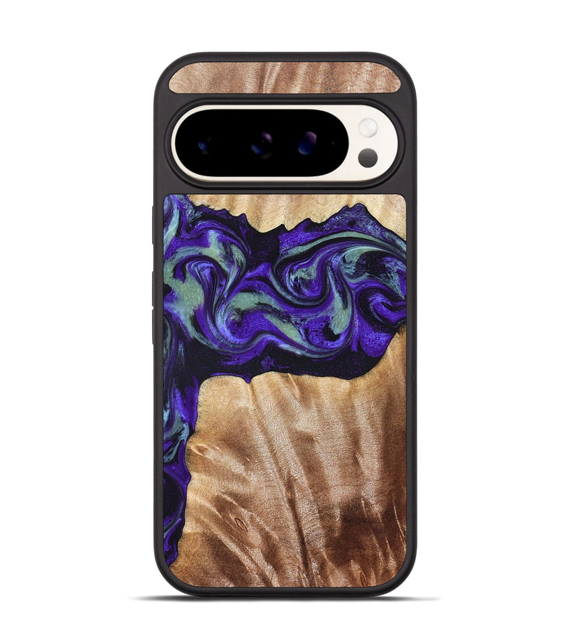 Pixel 9 Wood Phone Case - Anika (Purple, 825368)