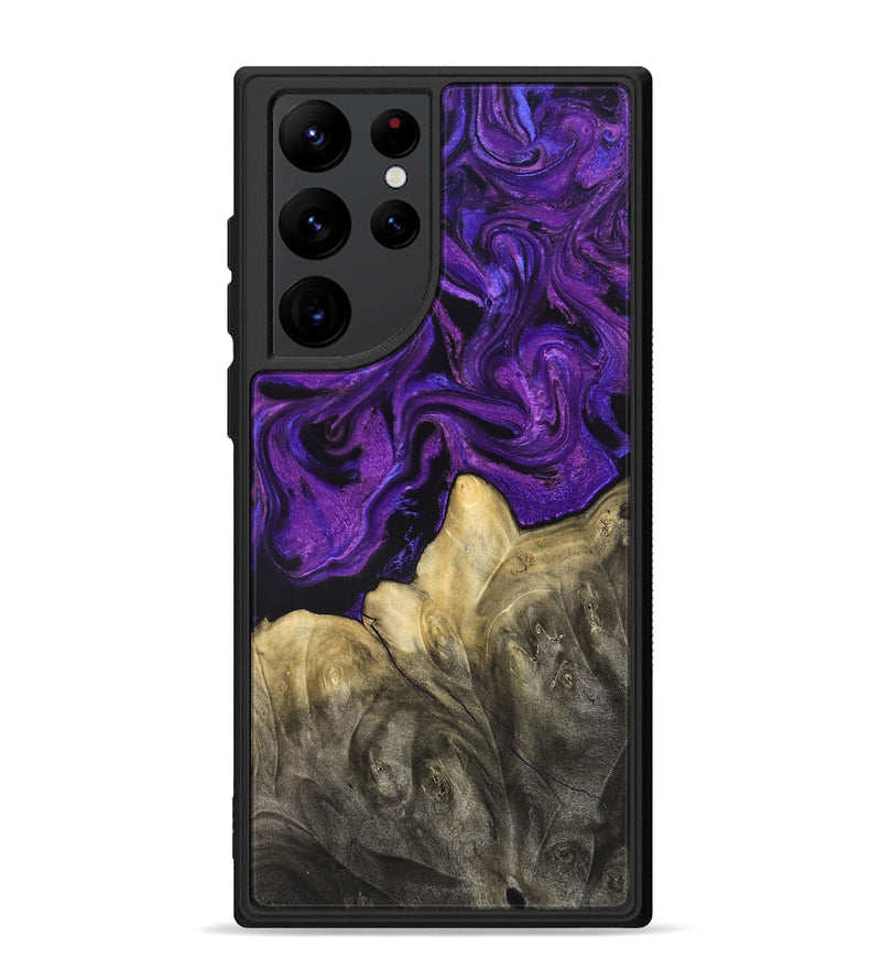 Galaxy S22 Ultra Wood Phone Case - Johana (Purple, 825369)