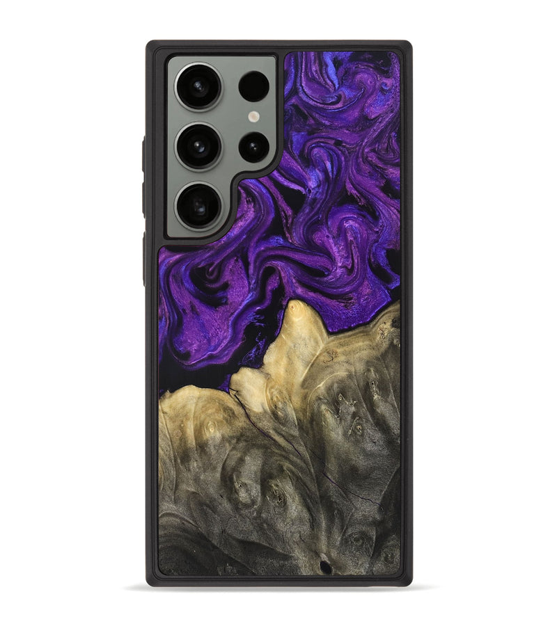 Galaxy S23 Ultra Wood Phone Case - Johana (Purple, 825369)