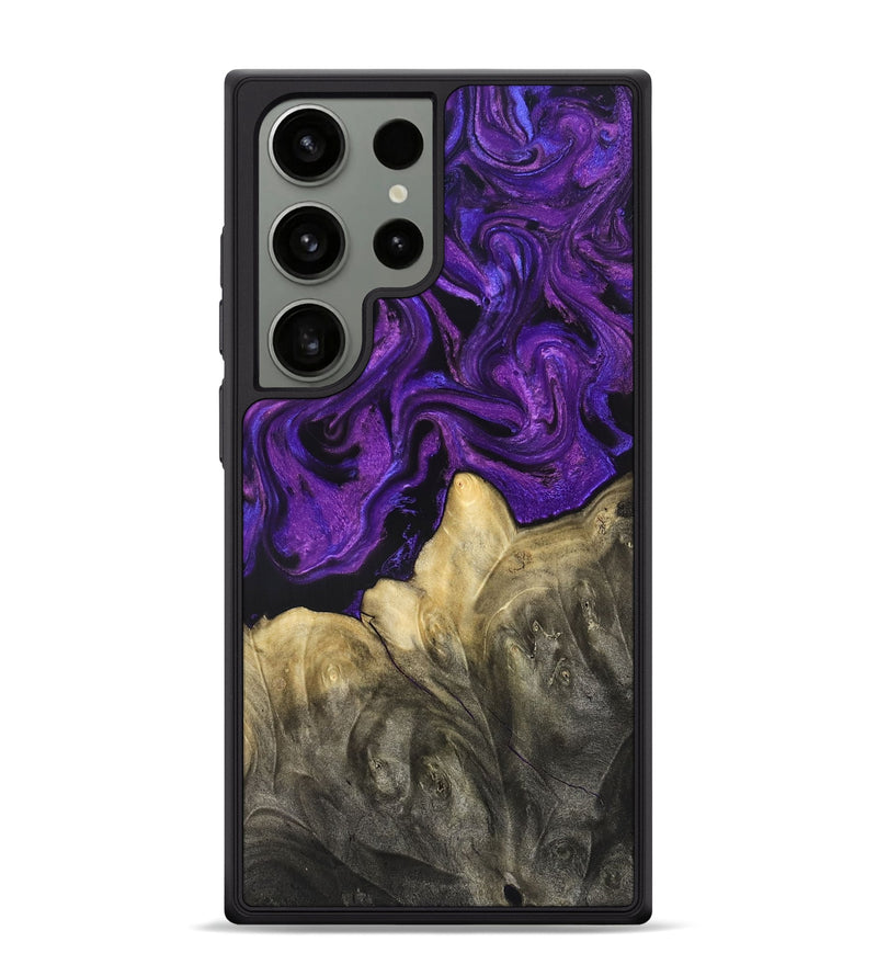 Galaxy S24 Ultra Wood Phone Case - Johana (Purple, 825369)