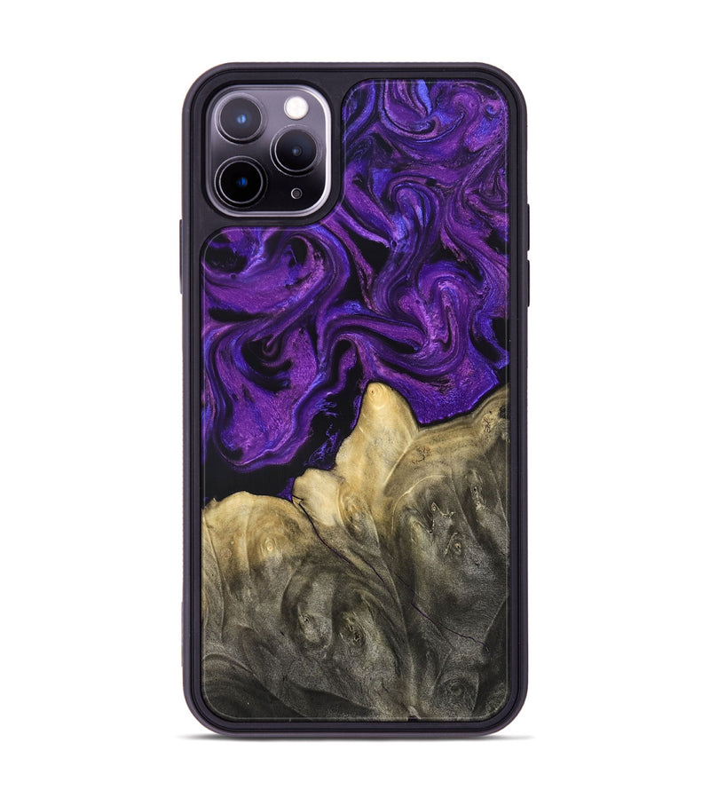iPhone 11 Pro Max Wood Phone Case - Johana (Purple, 825369)