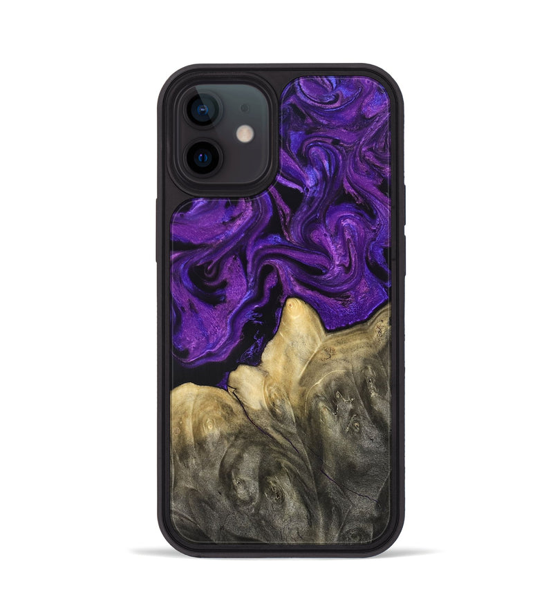 iPhone 12 Wood Phone Case - Johana (Purple, 825369)