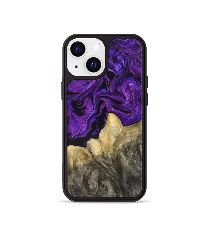 iPhone 13 mini Wood Phone Case - Johana (Purple, 825369)