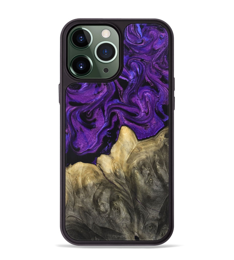iPhone 13 Pro Max Wood Phone Case - Johana (Purple, 825369)