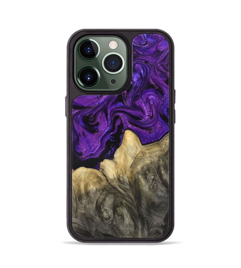iPhone 13 Pro Wood Phone Case - Johana (Purple, 825369)