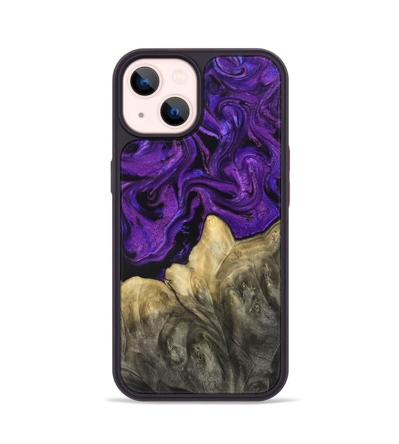 iPhone 14 Wood Phone Case - Johana (Purple, 825369)