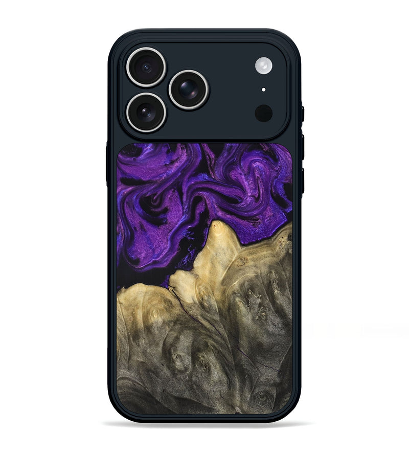 iPhone 17 Pro Max Wood Phone Case - Johana (Purple, 825369)