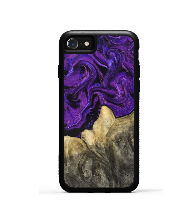 iPhone SE Wood Phone Case - Johana (Purple, 825369)