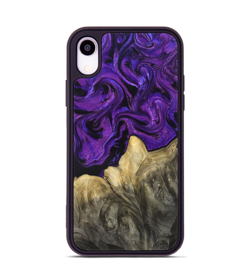 iPhone Xr Wood Phone Case - Johana (Purple, 825369)