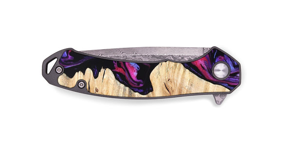 EDC Wood Pocket Knife - Alisson (Purple, 825370)