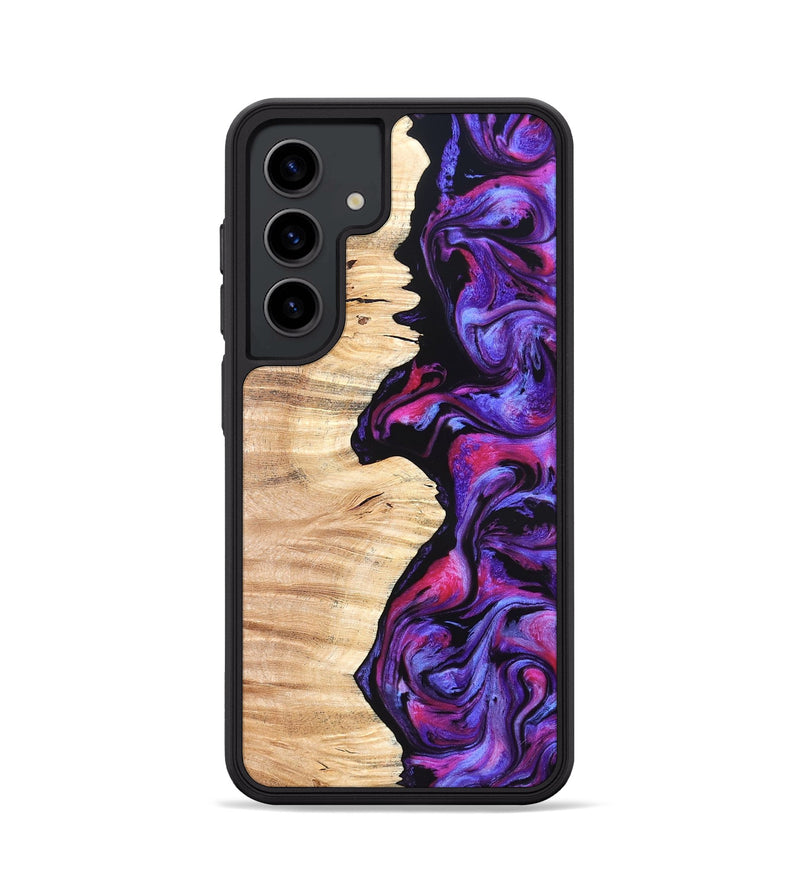 Galaxy S24 Wood Phone Case - Alisson (Purple, 825370)