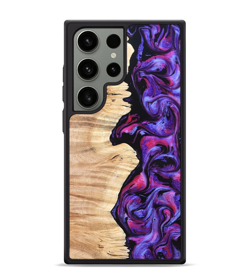 Galaxy S24 Ultra Wood Phone Case - Alisson (Purple, 825370)