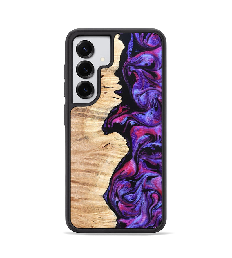 Galaxy S25 Wood Phone Case - Alisson (Purple, 825370)