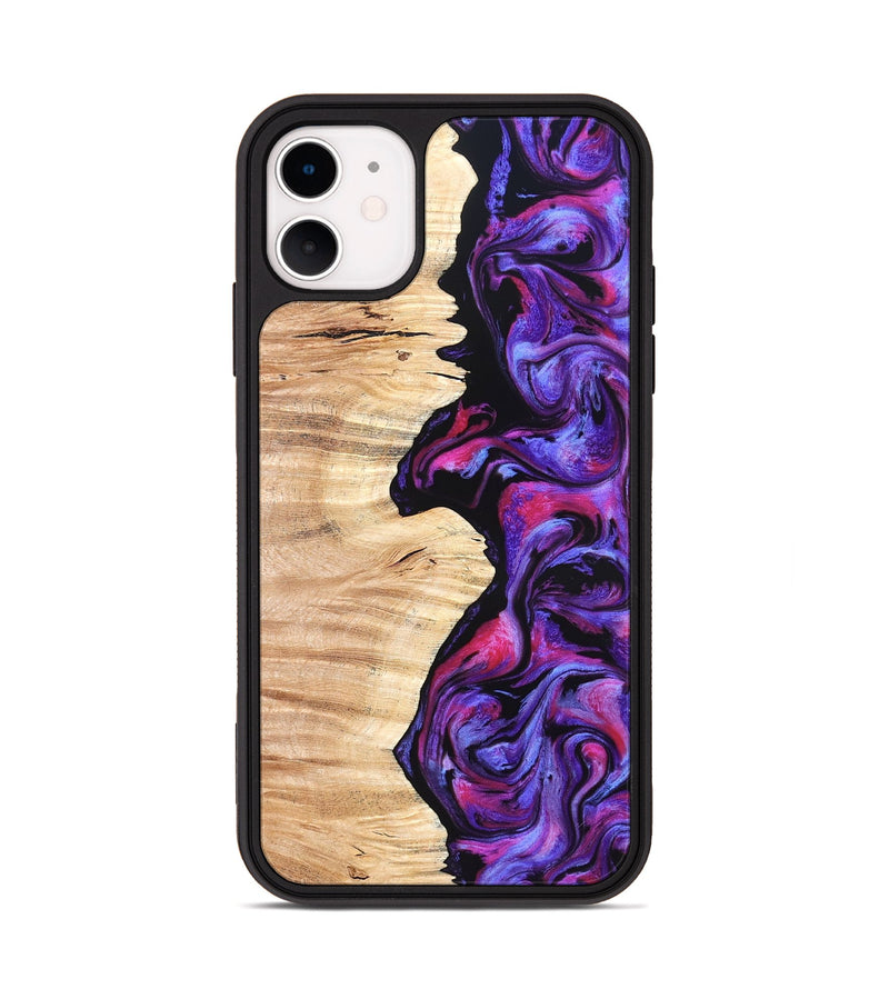 iPhone 11 Wood Phone Case - Alisson (Purple, 825370)