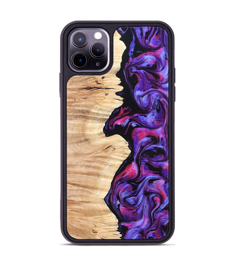 iPhone 11 Pro Max Wood Phone Case - Alisson (Purple, 825370)