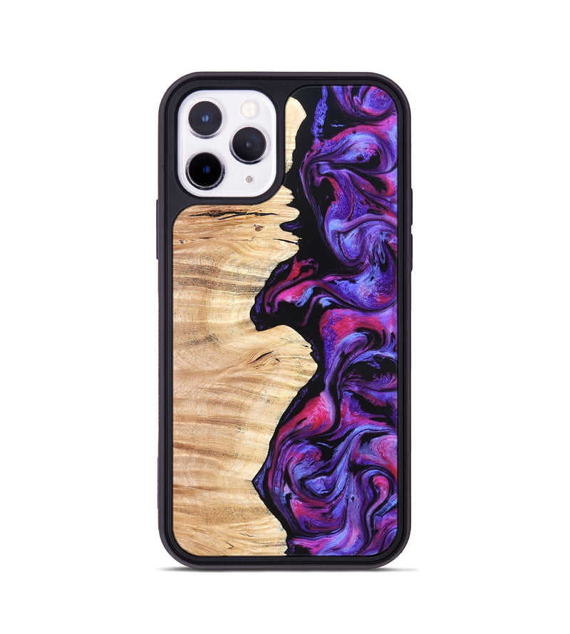 iPhone 11 Pro Wood Phone Case - Alisson (Purple, 825370)