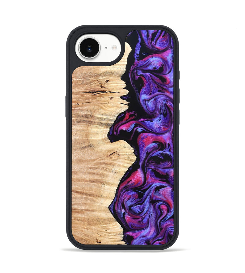 iPhone 16e Wood Phone Case - Alisson (Purple, 825370)