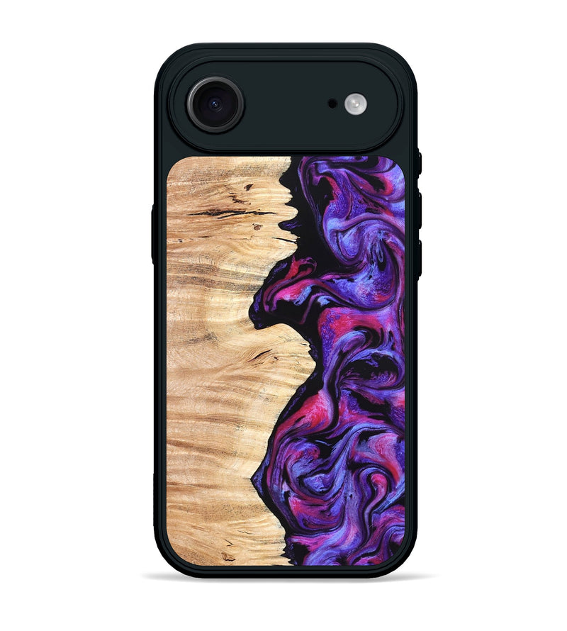 iPhone 17 Air Wood Phone Case - Alisson (Purple, 825370)