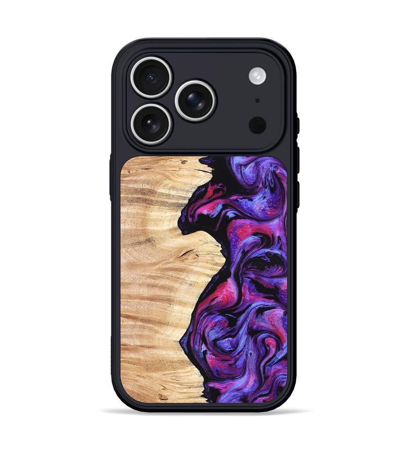 iPhone 17 Pro Wood Phone Case - Alisson (Purple, 825370)
