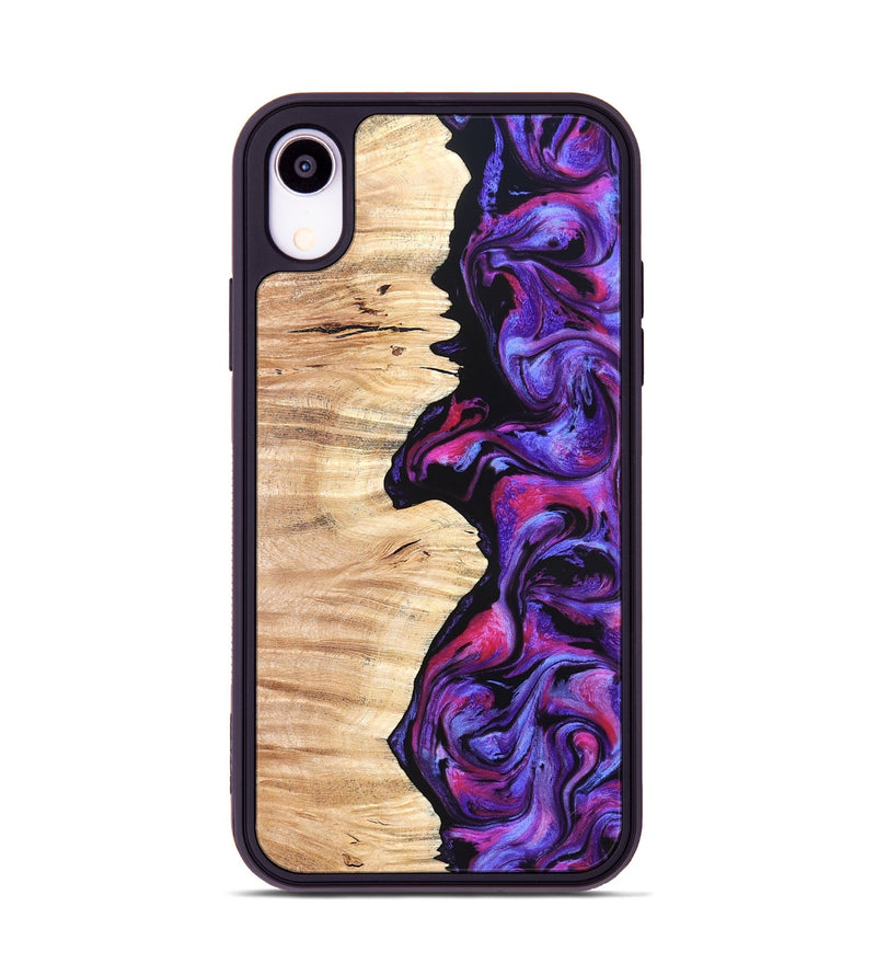 iPhone Xr Wood Phone Case - Alisson (Purple, 825370)