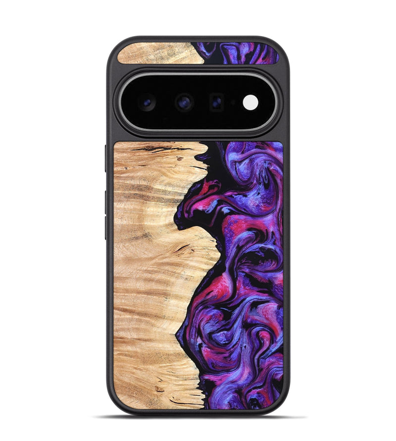 Pixel 11 Pro Wood Phone Case - Alisson (Purple, 825370)