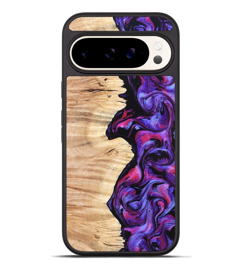 Pixel 9 Pro XL Wood Phone Case - Alisson (Purple, 825370)