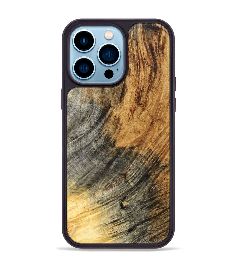 iPhone 14 Pro Max Wood Phone Case - Monika (Wood Burl, 825372)