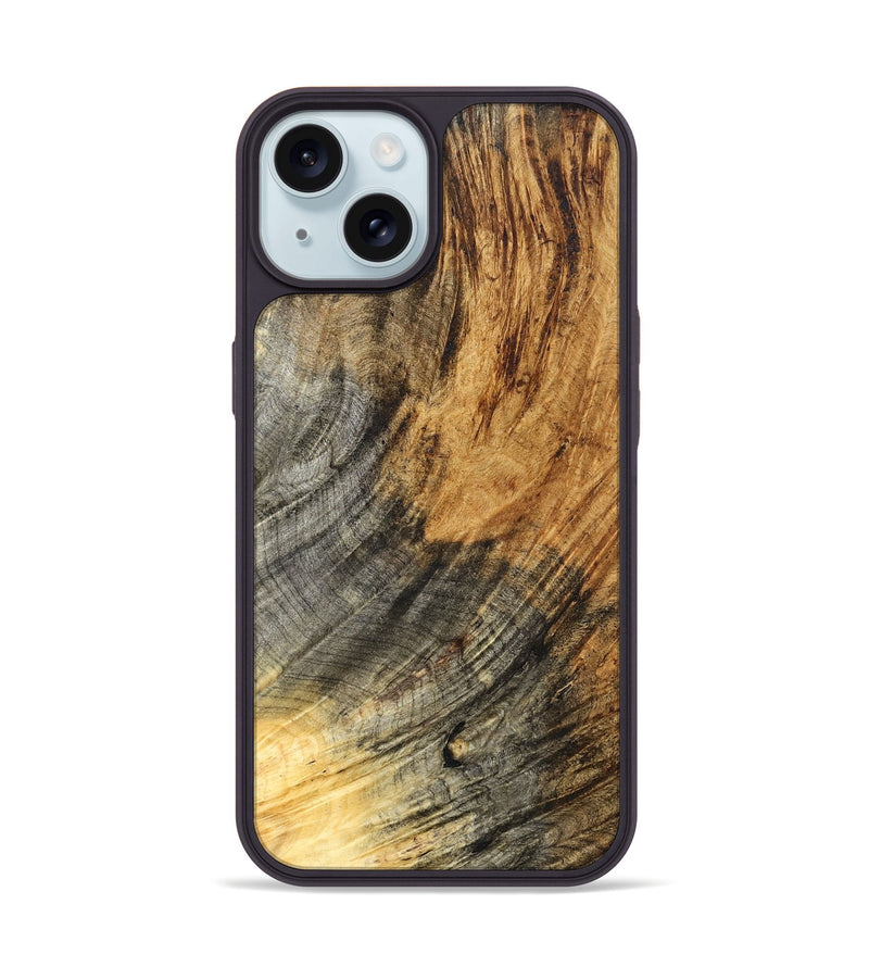 iPhone 15 Wood Phone Case - Monika (Wood Burl, 825372)