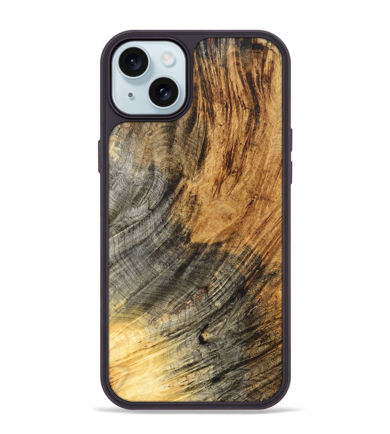 iPhone 15 Plus Wood Phone Case - Monika (Wood Burl, 825372)