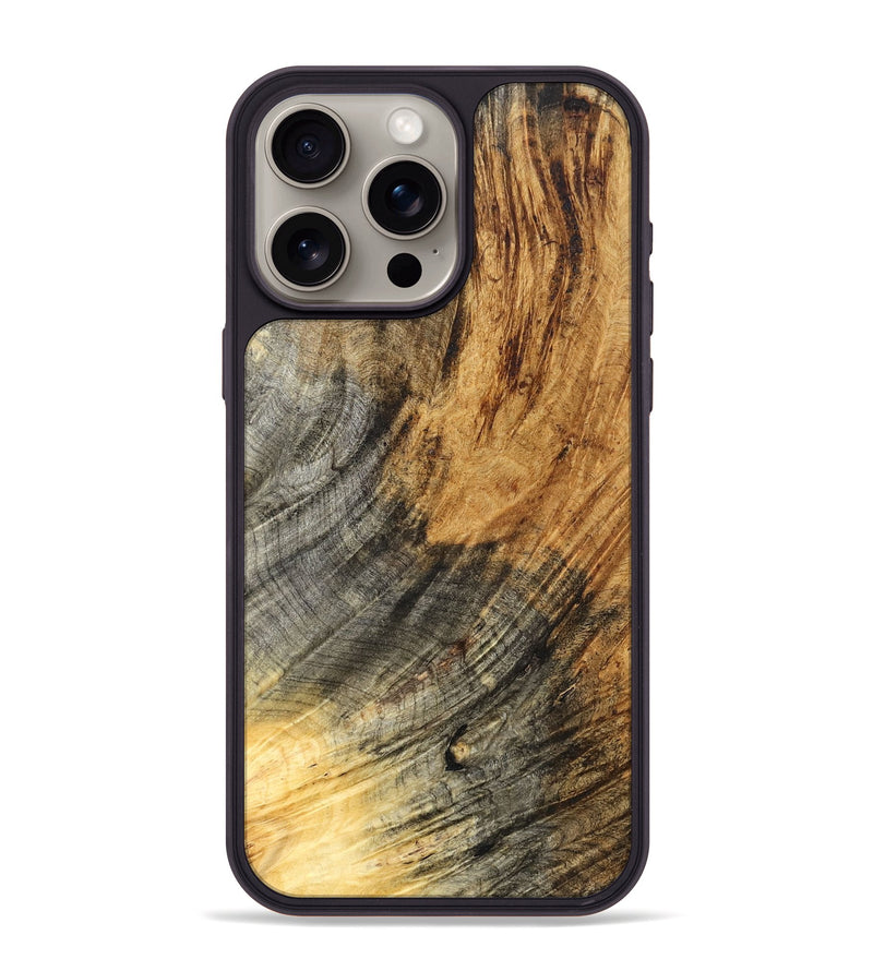 iPhone 15 Pro Max Wood Phone Case - Monika (Wood Burl, 825372)
