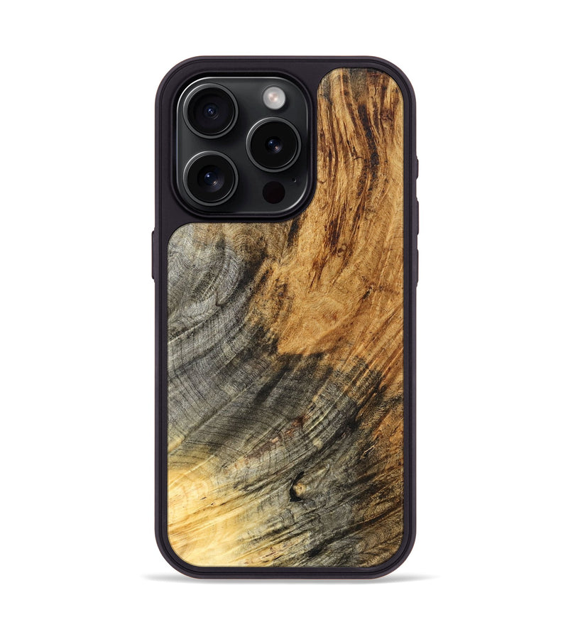 iPhone 15 Pro Wood Phone Case - Monika (Wood Burl, 825372)
