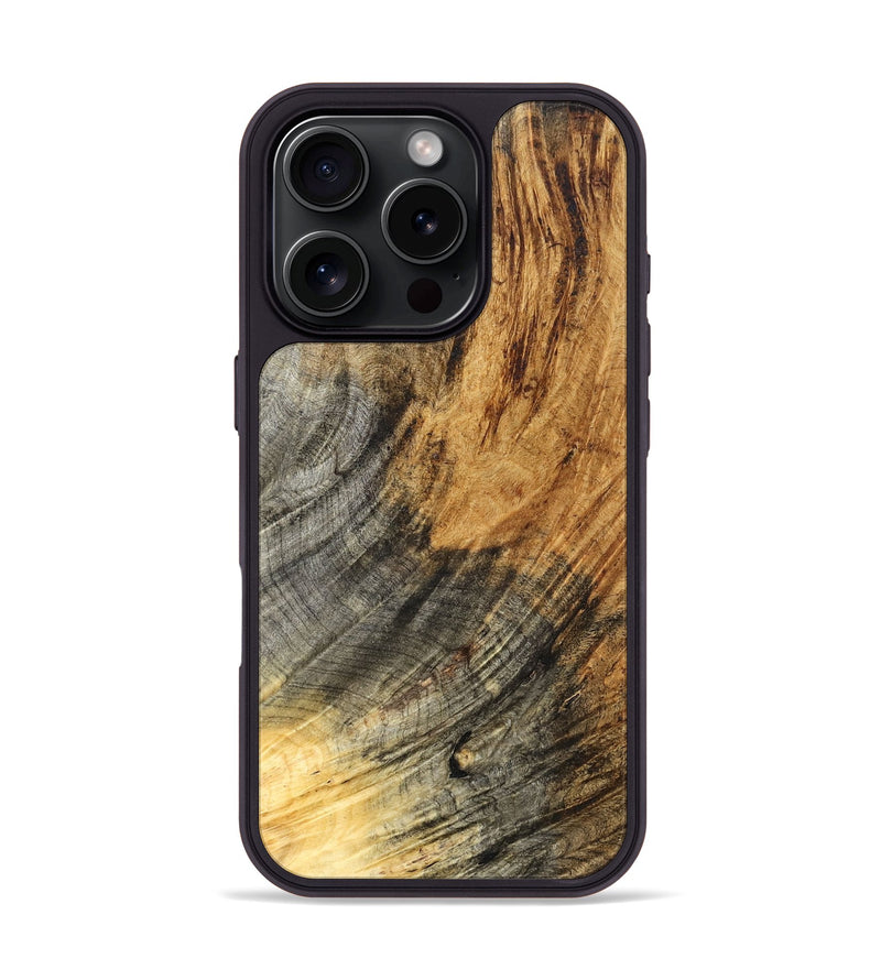 iPhone 16 Pro Wood Phone Case - Monika (Wood Burl, 825372)