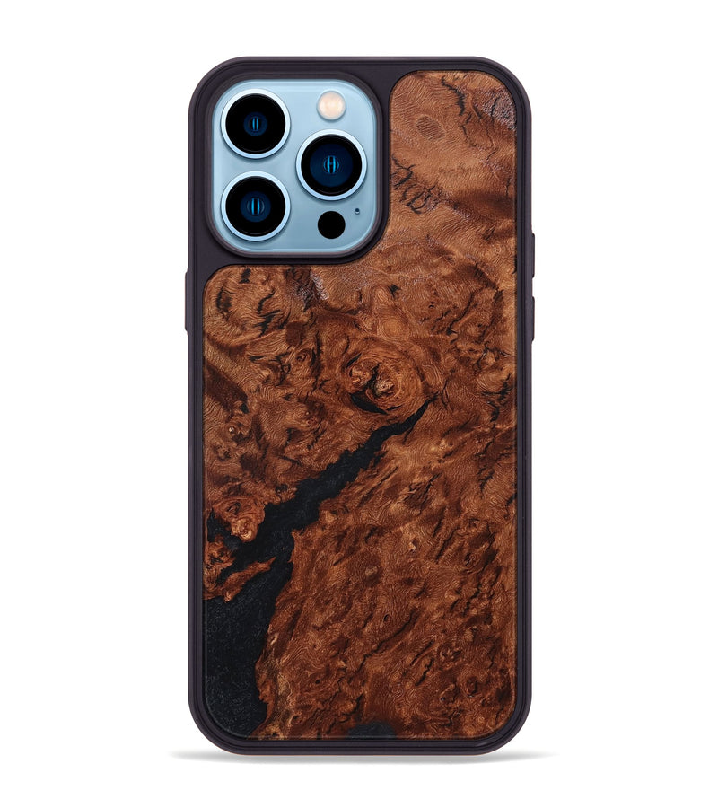 iPhone 14 Pro Max Wood Phone Case - Rashida (Wood Burl, 825373)