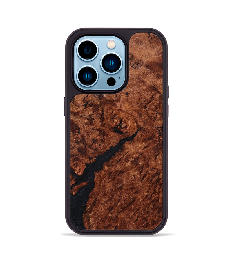 iPhone 14 Pro Wood Phone Case - Rashida (Wood Burl, 825373)