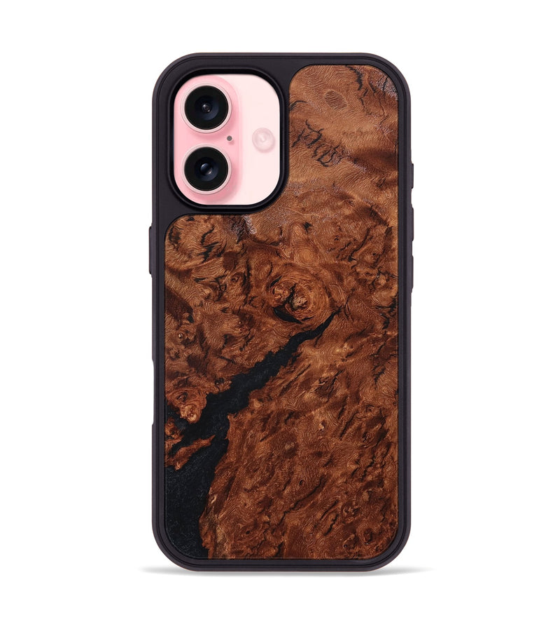 iPhone 16 Wood Phone Case - Rashida (Wood Burl, 825373)